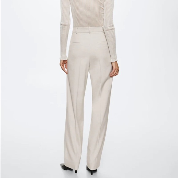 ***SOLD*** Mango Wide Leg (Lilac/Grey Coloured) Trousers - Picture 8 of 8